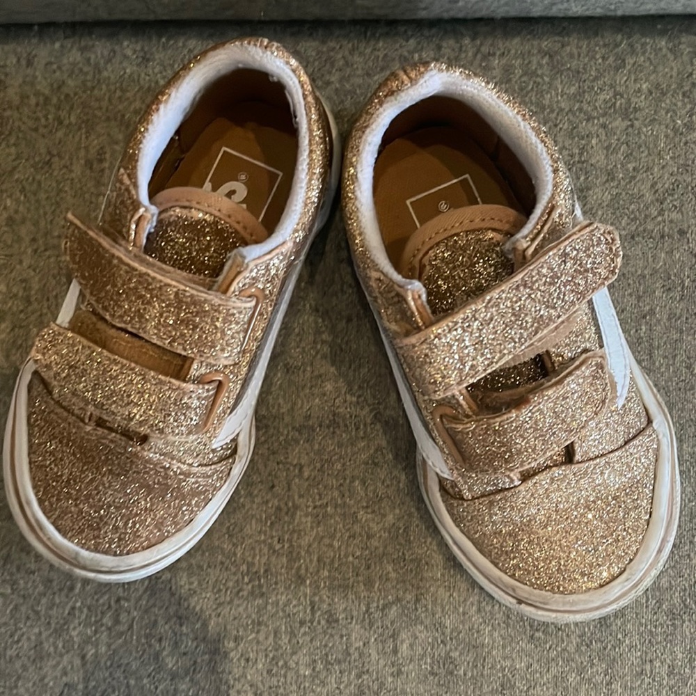 Vans Off The Wall Toddler glitter sneakers. Size 6.5